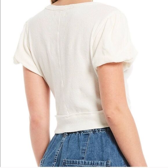 FREE PEOPLE Buttons Down Cropped Top.Size M - Picture 3 of 13